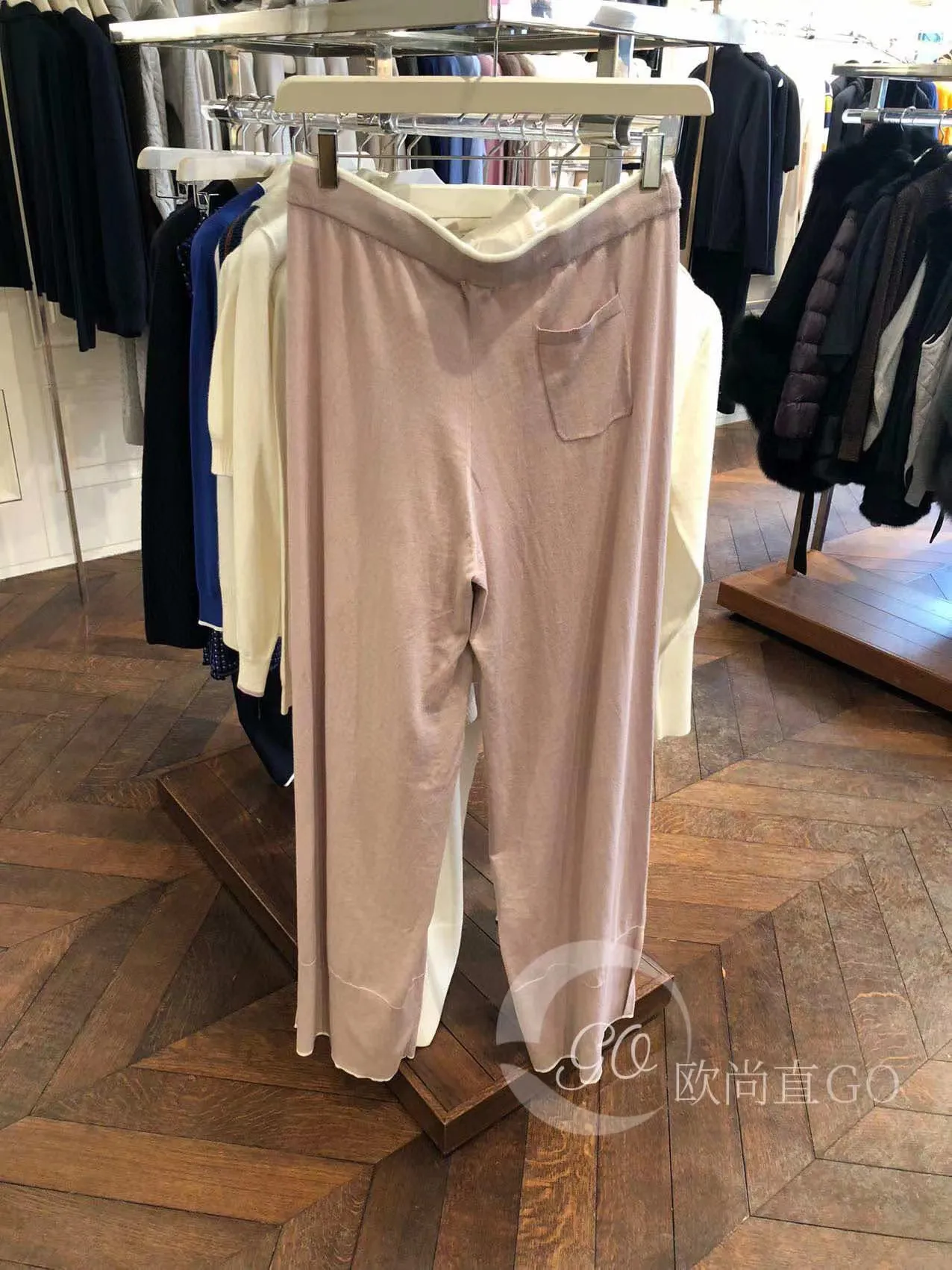 Pantaloni da donna inverno n.peal Pink Blue Cashmere Pantaloni