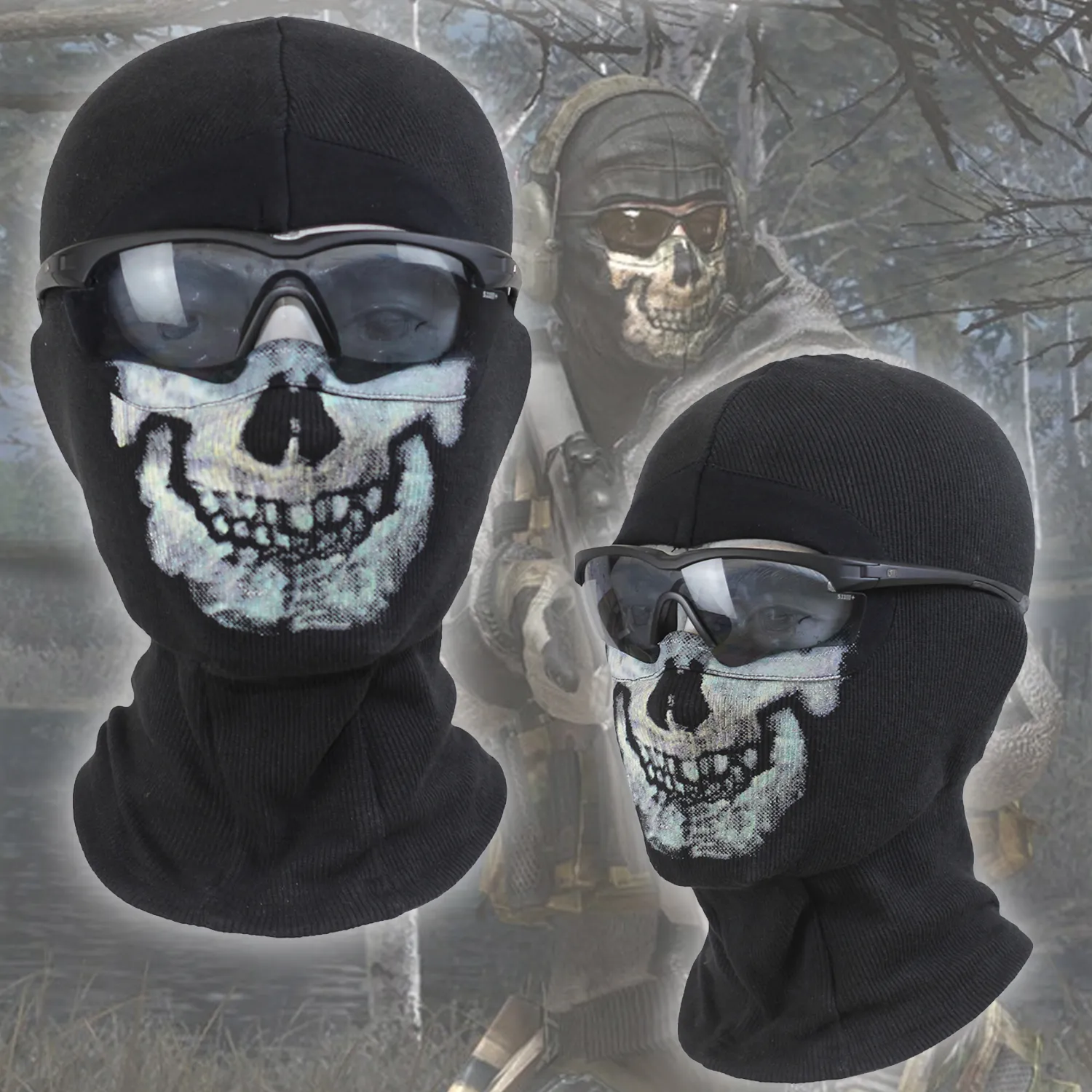 Party -Masken Winterghost Simon Riley Schädel Balaclava Ski Kapuze Radfahren Skateboardwärmer Voller Gesichtsmaske ohne Brille 230814