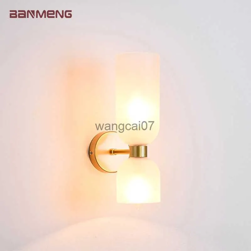 Wandlampen Noordelijke E14 LED Wall Lamp Glazen lampenkap lampen Lichten Indoor verlichting Huisdecor Woonkamer Bedkamer Bedroom Keuken Decorate HKD230814