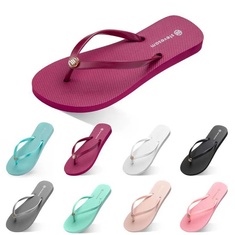 Flip Women Shoes com desconto chinelos flops triplos brancos pretos verde laranja rosa vermelho feminino verão slide de praia ao ar livre210 s