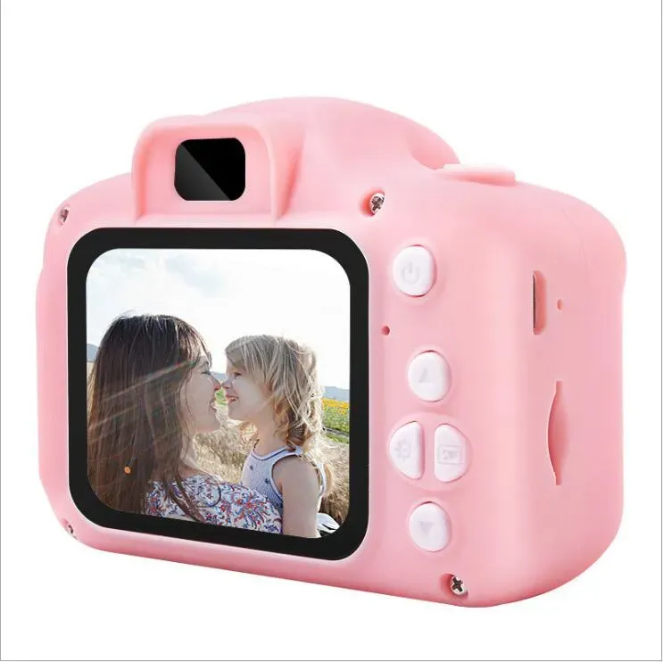 Kids Camera Hot Weihnachten Kinder Mini Digitalkamera Cartoon Cam 8MP SLR -Kameraspielzeug für Geburtstagsgeschenk 2 Zoll Bildschirm Take Photozz