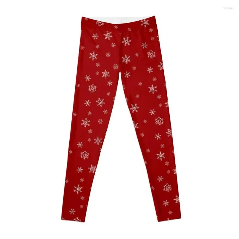Active Pants Christmas Snowflake Pattern Leggings FLARED Gymkläder för kvinnor PROSE UP Fitness