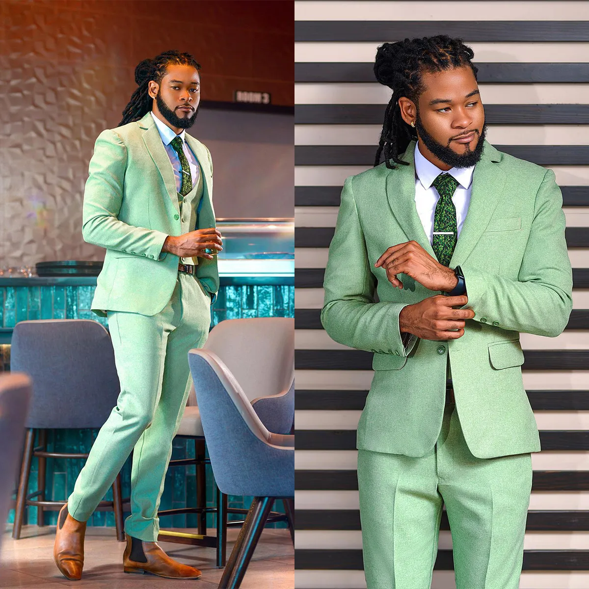 Pink Notched Lapel Groom Blazer For Summer Elegance main image 1