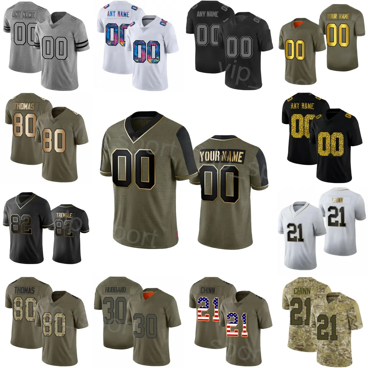 2024 NEW Football Custom 3 Raheem Blackshear Jersey 5 Laviska Shenault 88 Terrace Marshall Jr 12 Shi Smith 9 Bryce Young 30 Hubbard 49 Frankie 25 Xavier Woods Man Heibao