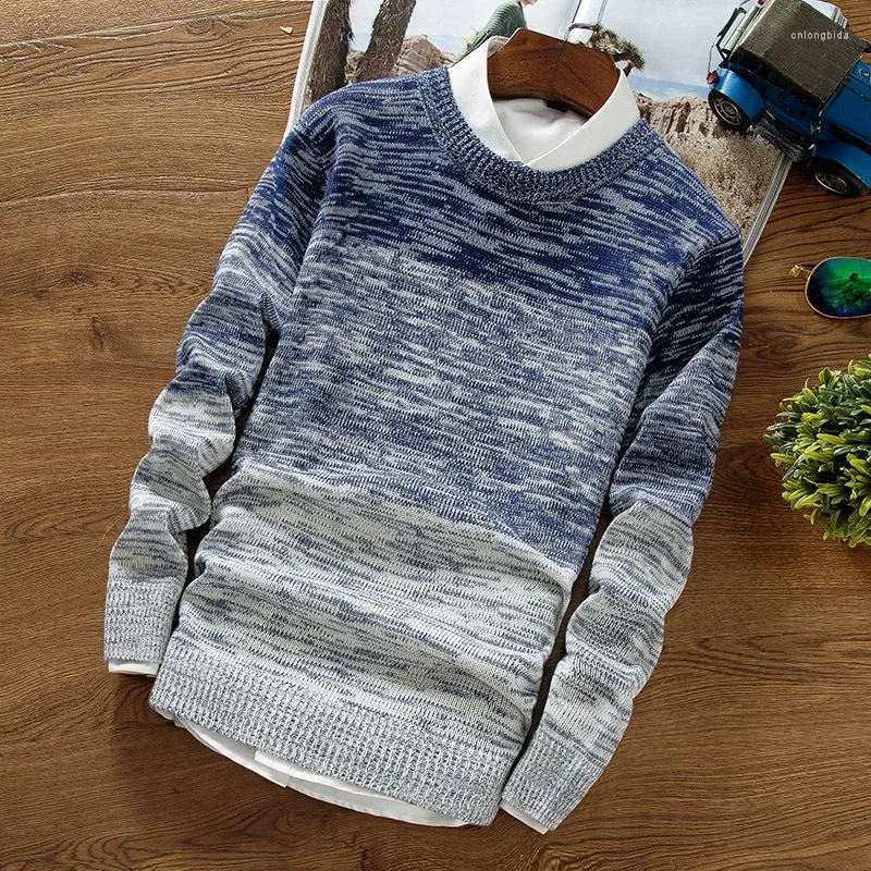 Herrenpullover 2023 Herbst/Winter Trend runden Nackenpullover Casual Comfort Dicker warme hochwertige Plus -Größe Pullover