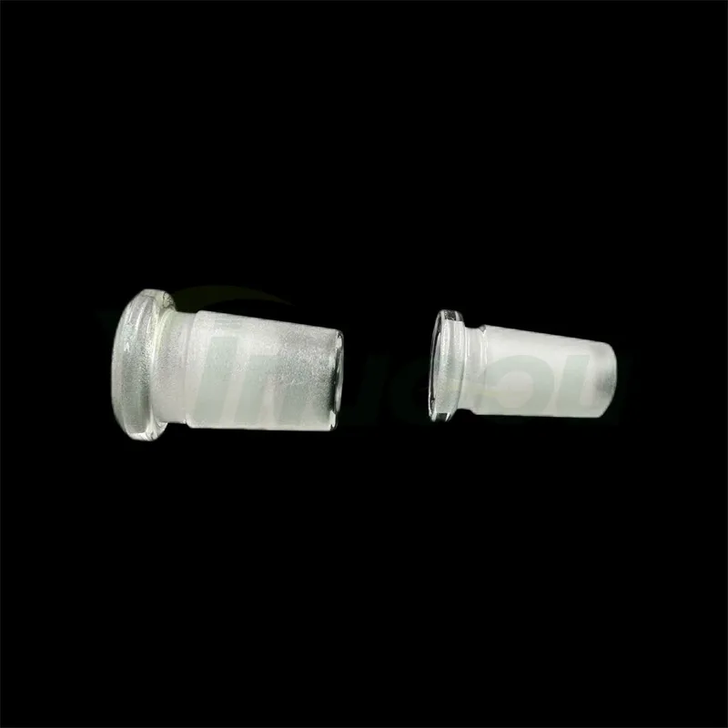 DHL Yinuoou Glass Mini Adapter 10mm Kvinna till 14 mm Man Reducing Adapters Forsted Joint Mini Converter Slit Diffuser för Quartz Banger Glass Water Bong Dab Rigs