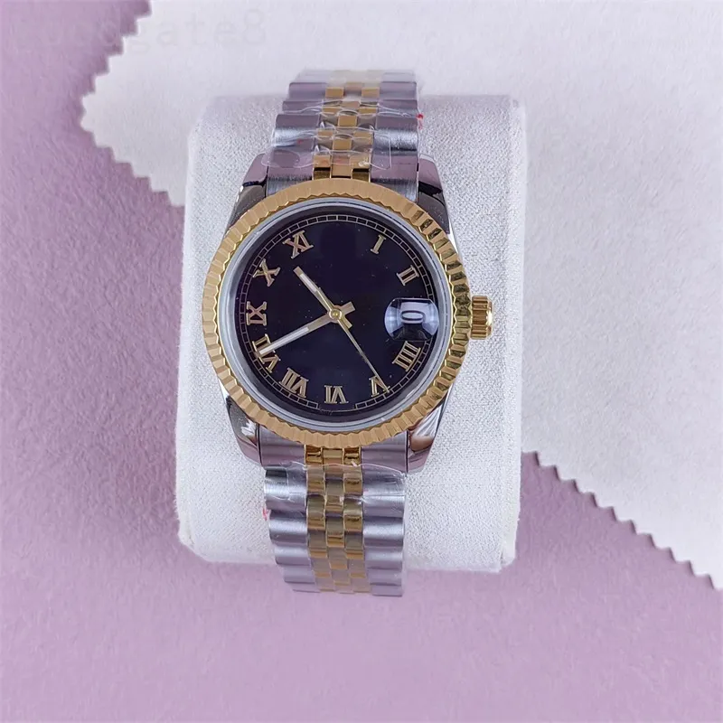 AAA Designer assiste a dato de alta qualidade JUST Wristwatch 36mm 41mm 126300 Gold Montres preto rosa Branco Blue Dial Men Relógios Goldes diariamente DH03 C23