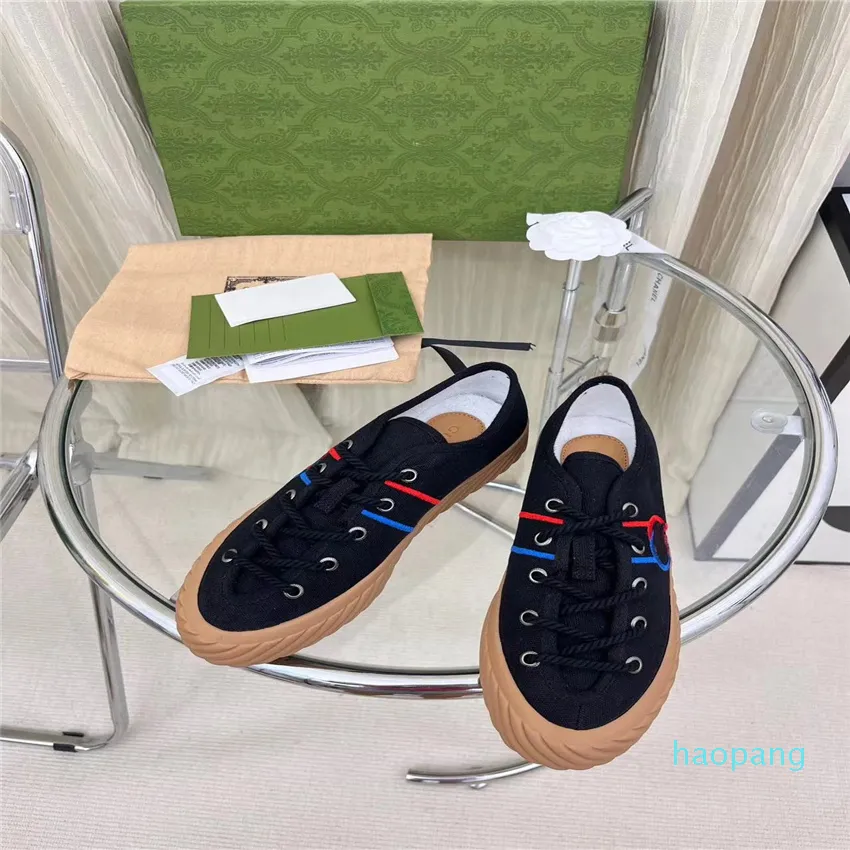 top quality Casual Shoes Luxury design 2023 autumn the latest batch of biscuit canvas leisure series couple jacquard cloth casual shoes size 35-40