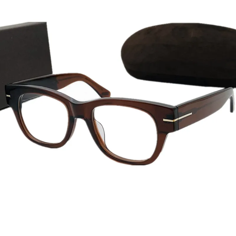 Qualität Unisex Casual Retro-Vintage-Brille Rahmen 52-20-140 Dünne Lichtgrad Black Tortoise Plank Fullrim Optical Eyewear Myopia für verschreibungspflichtige Fullset Design-Hülle