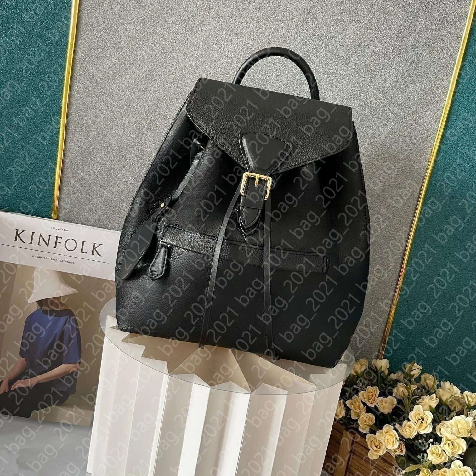 7a Lüks Tasarımcı Montsouris Empreinte Küçük Drawstring Sırt Çantaları Çantalar Seyahat Duffle debriyaj Okulu Bagaj Kitap Çantası Çanta M45410 M45205 M45397