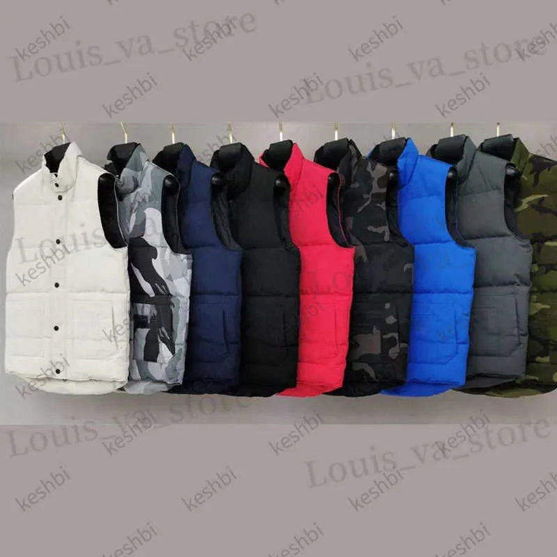 Mode mannen neervangen katoenen vest ontwerpen Mens en dames zonder mouwloze jas puffer Herfst Winter Casual Coats Paren Vesten Keep warme jas T230814