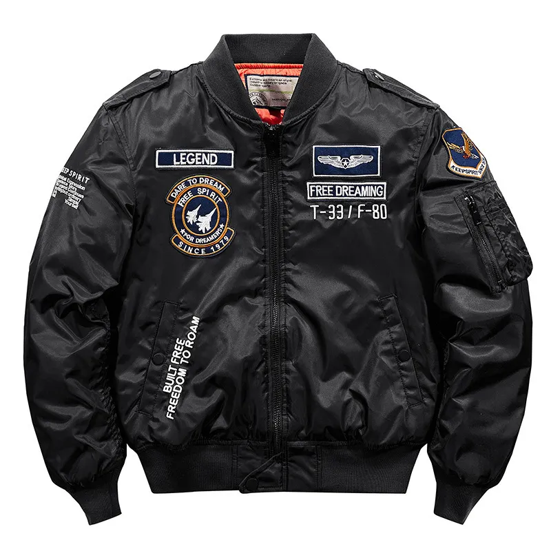High Quality Mens Hip Hop Royal Enfield Jackets Thick Army Navy 