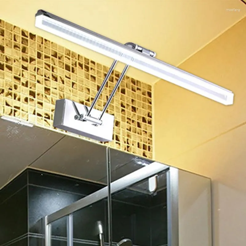 Lampada a parete Rigabile moderno a LED MODIALE Specchio da bagno Luce in acciaio inossidabile AC90-260V Sconce per l'illuminazione da vanità dell'armadio per la casa