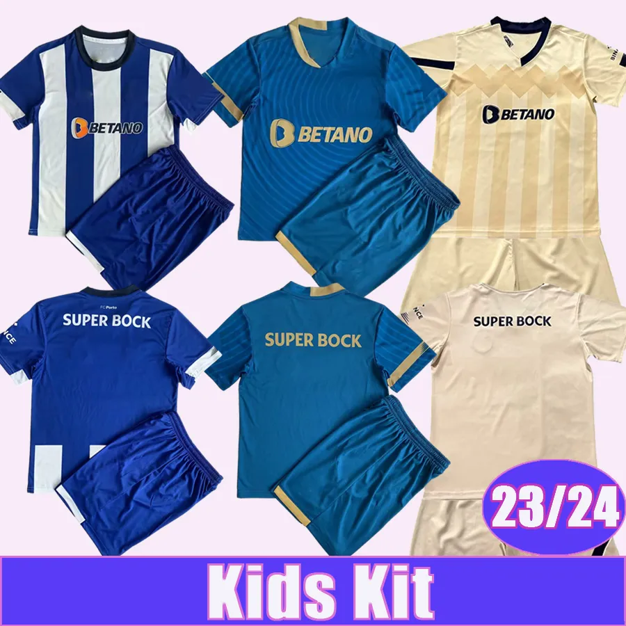 23 24 Pepe Kids Kit Soccer Jerseys Otavio Veron Mehdi Galeno Otavio T. Martinez Evanilson Home Away 3rd Football Shirt