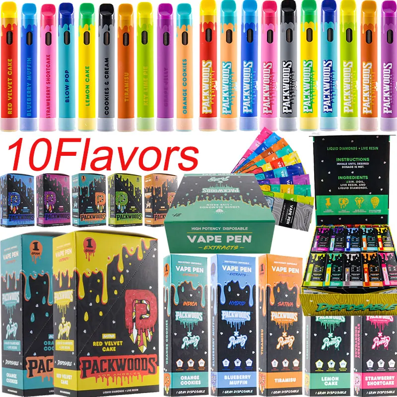 USA Warehouse 10 Flavors Packwoods X Runtz Extracts Disposable Vape