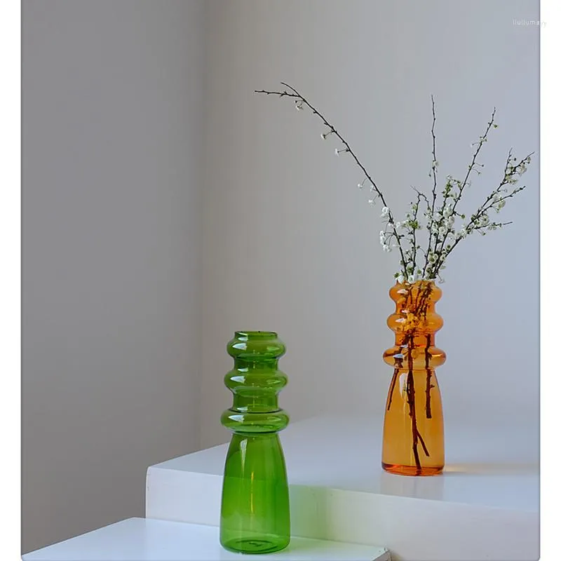花瓶ガラスの花の花瓶の贈り物結婚式のための特別な機会パーティースパ瞑想奉納ろうそく庭乾燥花の設定植物