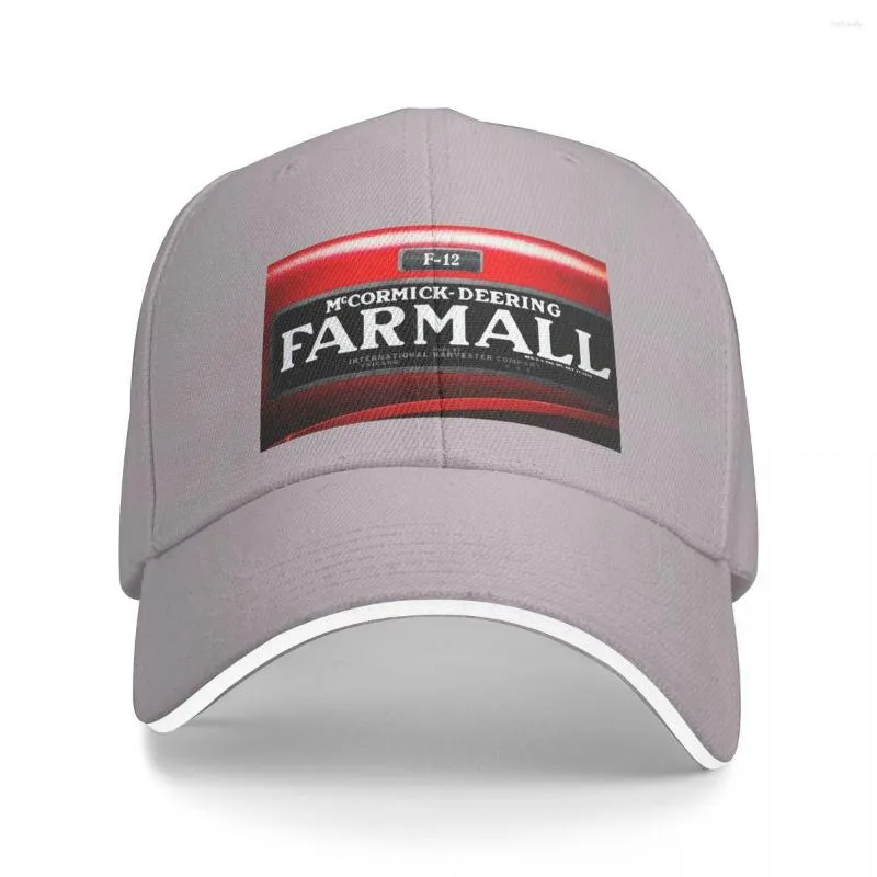 Boinas Farmall International Harvester McCormic Deering Cap Fashion Capualy Baseball Caps Hip Hop Hop Hop Hats Unisex