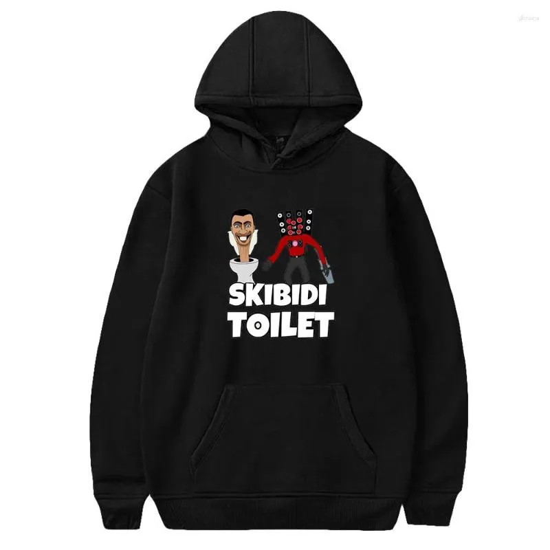 Hoodies masculinos Skibidi capuz higiênico homens homens de manga longa com capuz de moletons com capuz