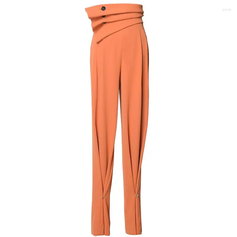 Scen Wear Latin Dance Pants Women High midje Ballroom Byxor Vuxna Rumba Practice Clothing Kläder JL5701