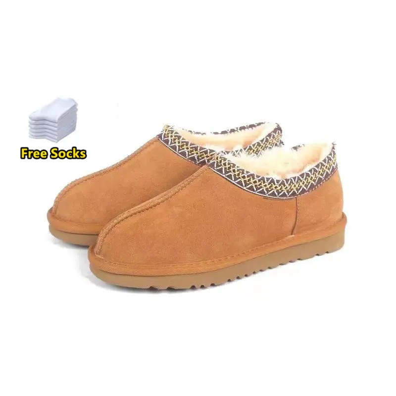 Botas Diseñador Tazz Botas de mujer Tasman Zapatillas Piel de castaño Piel de oveja negra Mulas Mujer Hombres Ultra Mini Bota de plataforma Zapatos Gamuza Confort superior Tobillo de invierno eur37