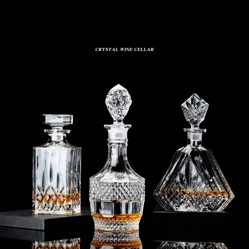Bar Tools Crystal Whiskey Decanter Glass Wine Bottle Alcohol Carafe ...