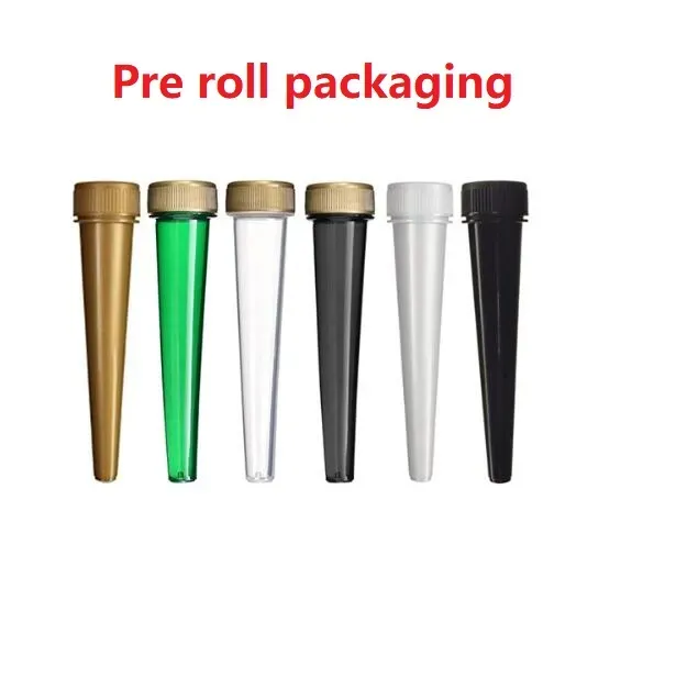 Pre-Rolled Joints packaging CR joint tubes Pre roll containers plastic Conical tubes with childproof caps For preroll cones