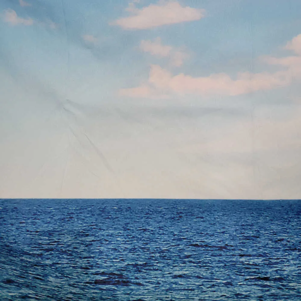 タペストリー青い空の風景タペストリーグレートウェーブホワイトクラウドウォールハングヒッピーベッドルームデコレーションプリントタペストリー