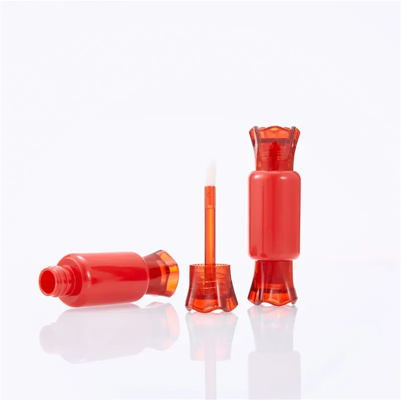 8ML Candy Shape Lip Gloss Red Pink Lipstick Lip Balm Refillable Bottle Lip Oil Wand Tube Mascara Containers