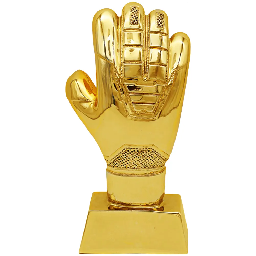 Dekorative Objekte Figuren Trophäe Fußball -Dekorpreis -Pokal -Handschuh -Zubehör Trophäen Baseballgeschenke Fußballbecher Trophys Compact Match 230814