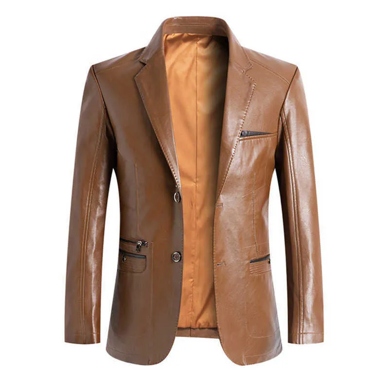 Chaqueta De Cuero Sintético Para Hombre Para Primavera Y Otoño disponible  en varios colores