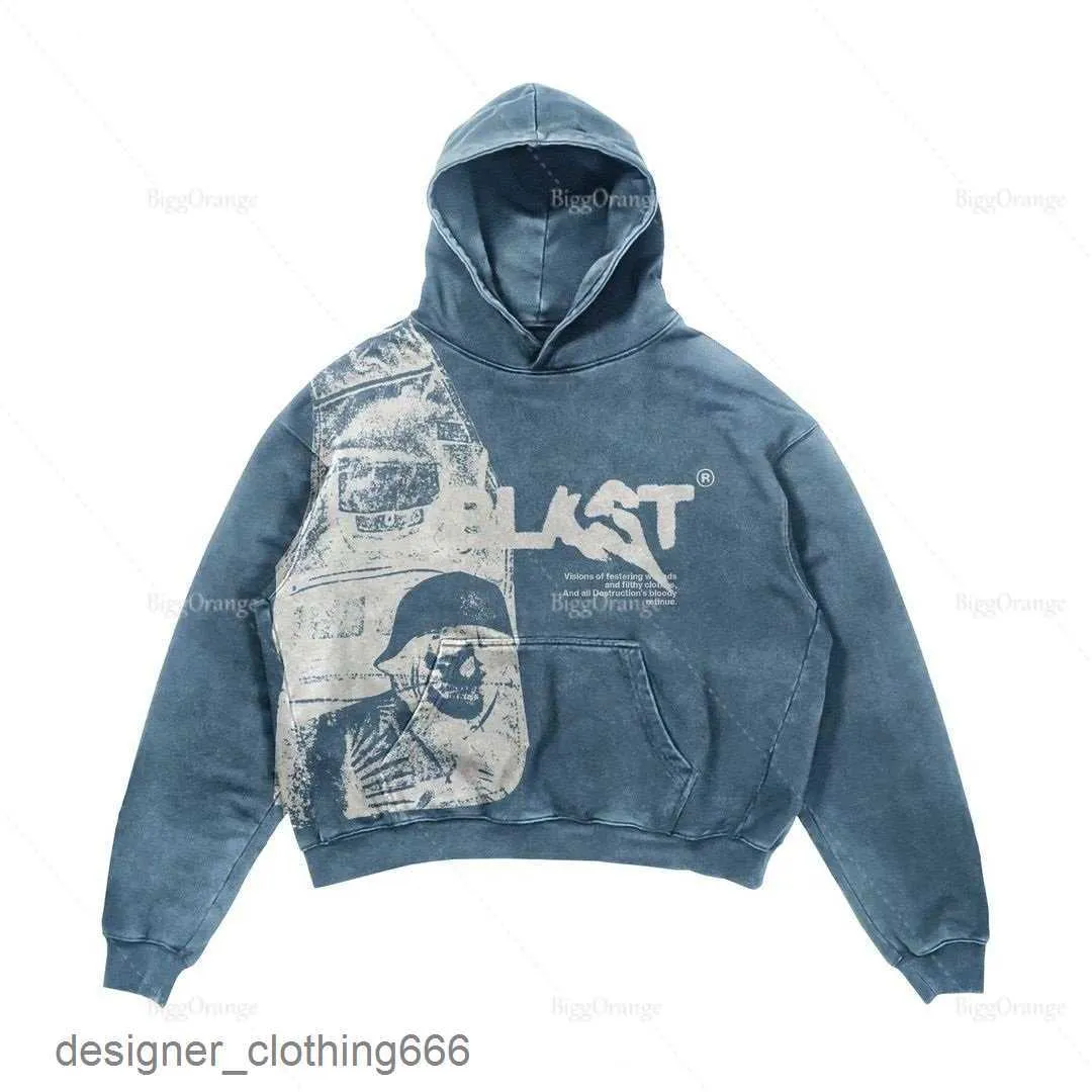 2022 rockar streetwear gothic casual satsning sprängtryck mönster män kläder skalle mode hoodie män harajuku retro y2k hoodie