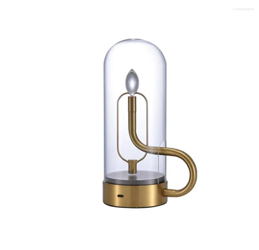 Lampes de table designer lampe LDE LEGLE FLAME DROPE D'EAU POUR LE LED RECHARAGE SUSPENDANT NIGHT DECURATIVE VIE