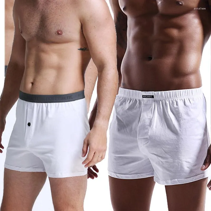 Underpants Brand Men's Underwear Boxer Shorts Men Sexy Loose Male Panties Cotton Aro Pants Cozy Large Size Homewear Sleep Bottoms