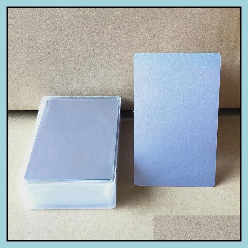 Blank Metal Business Cards for Sublimation Card Blanks White Silver Gold 0.24mm Aluminum Name Gift VIP Cards