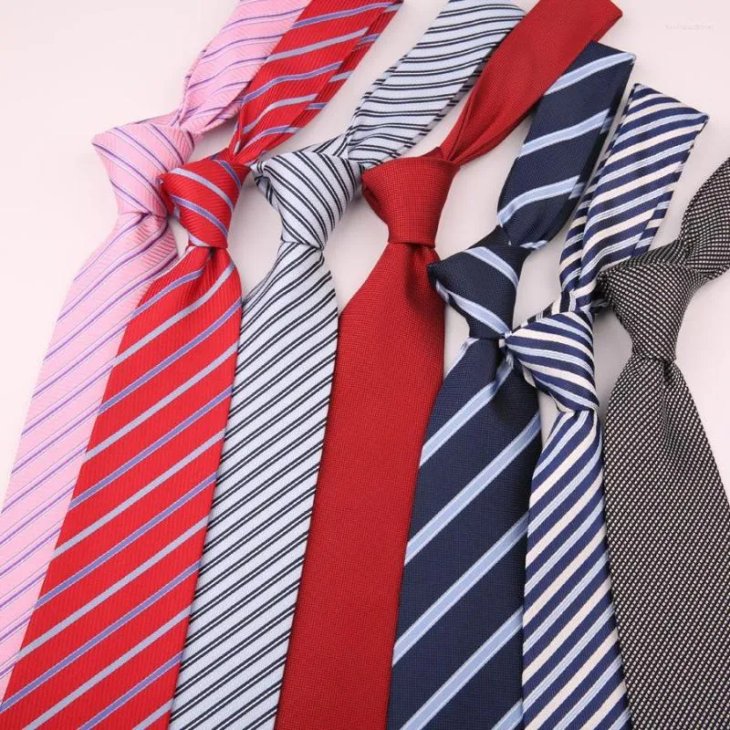 Bow Ties Tide Man's Tie Pink Grey Solid Striped Wedding For Men Formal Dress Collared Shirt Neckties Gift Accessories
