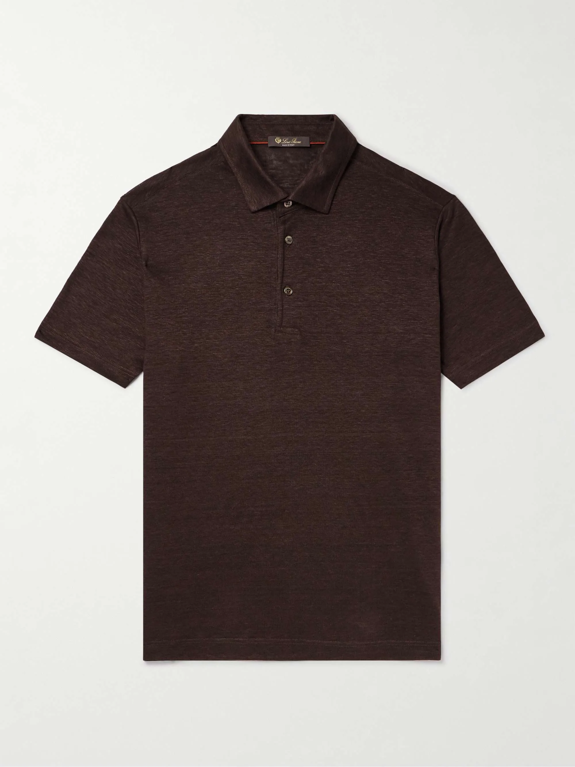 Hommes Polo T-shirts Summer Loro Piana Lina Polos Shirt Short à manches courtes Tshirt Men de mode Vêtements