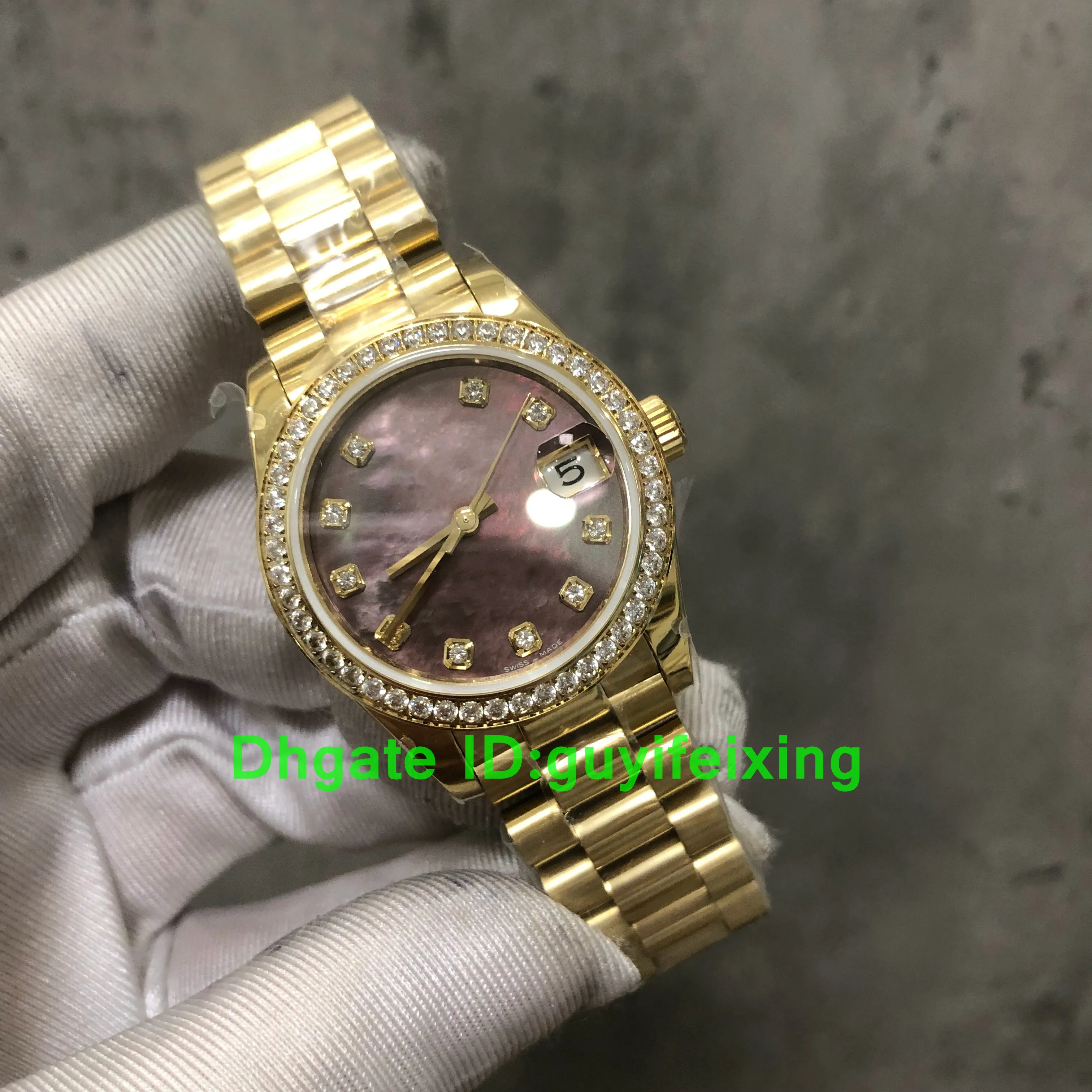 slim fit dress slacks Women's Yellow Gold Stainless Steel Dress Watch  Yelton Fine Jewelers
