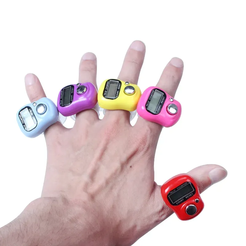 Digital Finger Ring Tally Counter Hand Held Knitting Row counter Clicker