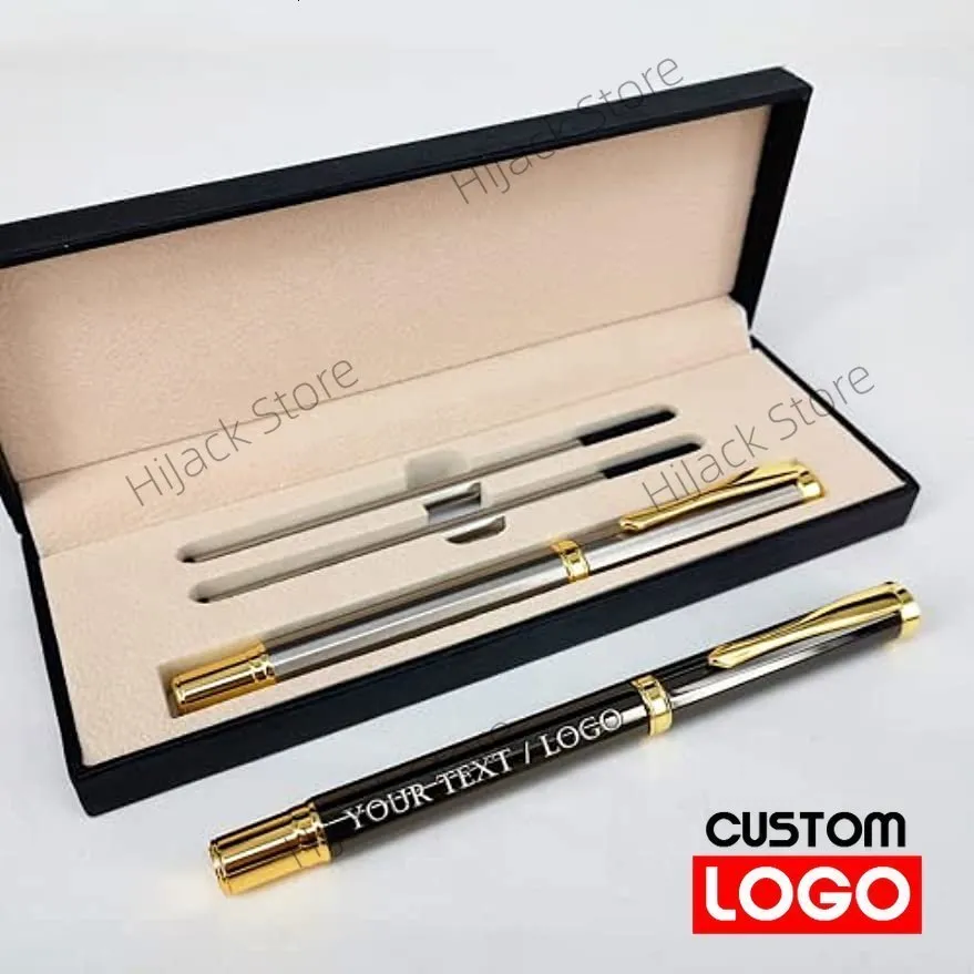 Gel Pens Metal Ballpoint Pen Signature Laser Engraving Custom Text Gift High grade Commercial Advertisement 230814