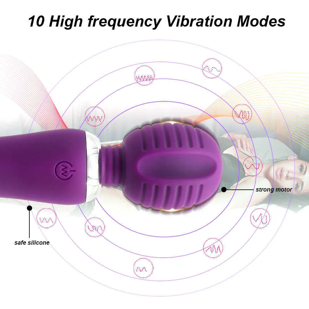 NXY Vibrators Mini Wand Massager Kleinste 10 Sterke Trillingen Handheld Av Vibrator g Spot en Clitorale Stimula_voghion.com