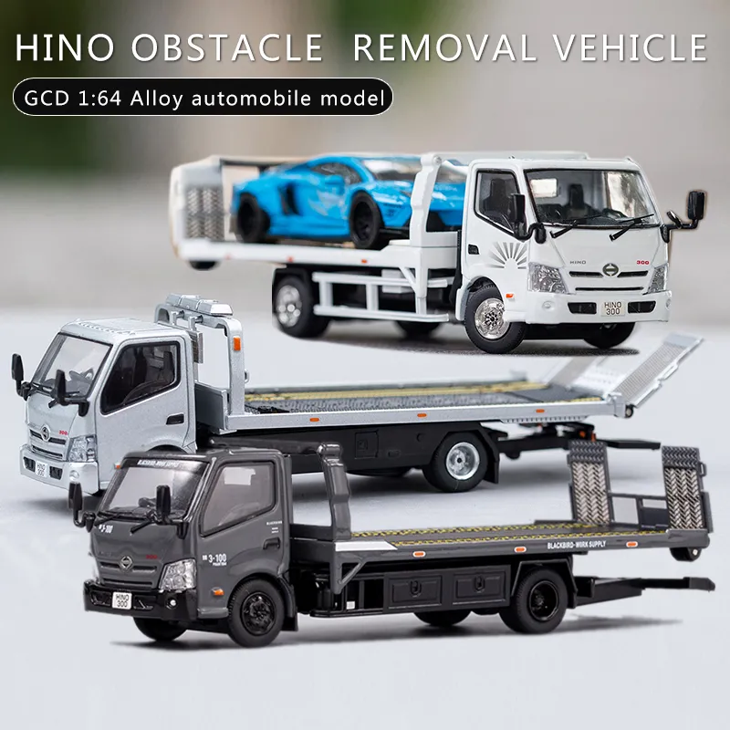 Diecast Model GCD 1 64 Hino Barrier Removal Vehicle Alloy Simulation Autombile 230814