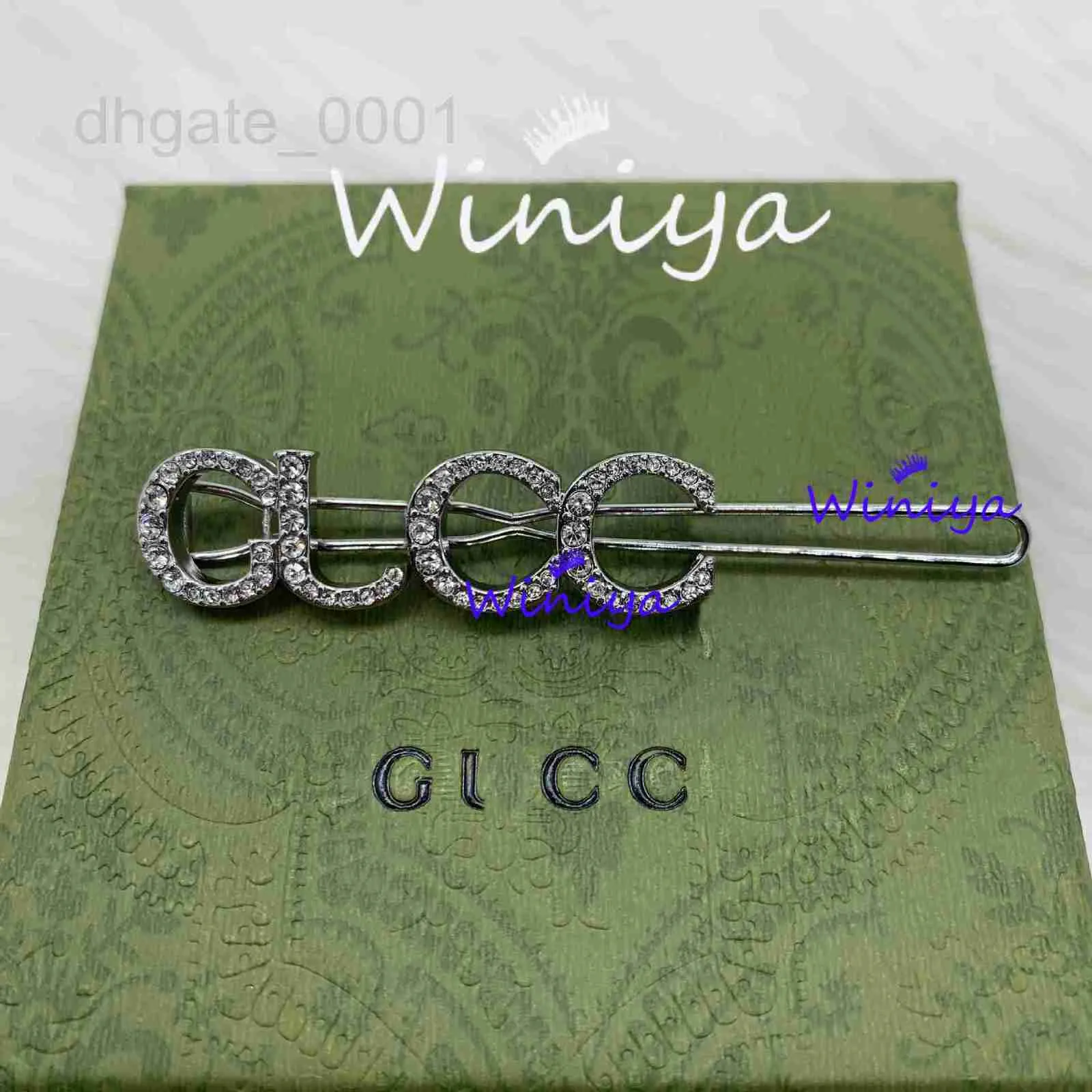 Hair Clips & Barrettes Designer hairpin new letter inlaid diamond clip Simple and fashionable exquisite hair accessories 9WDE