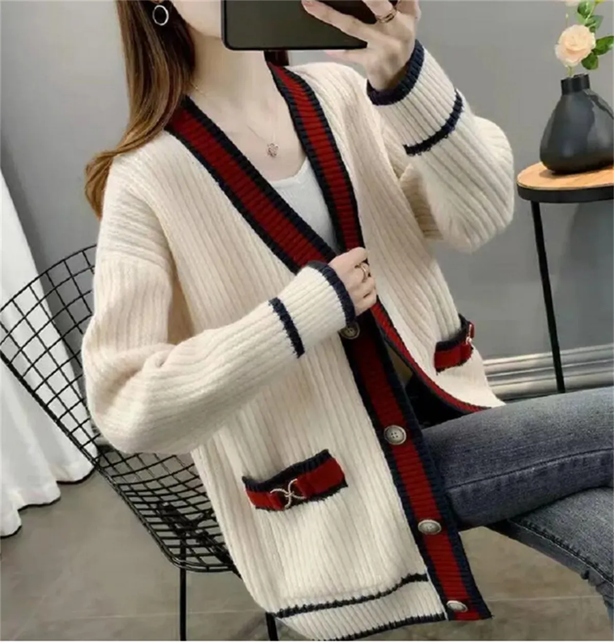 Long top sweater shirt