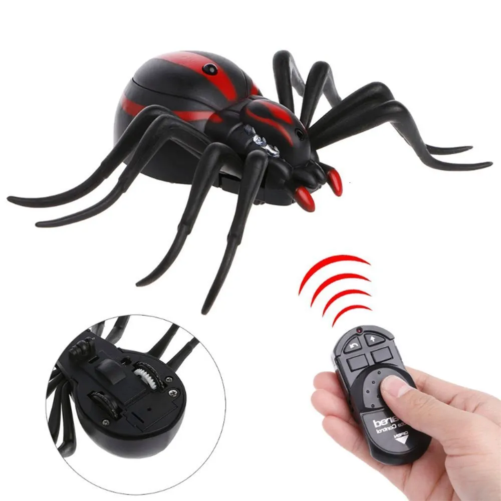 Electricrc Animals Children's Funny Remote Control Spider Centipede Fun Toy Family Pet Interactive Ant Cockroach For Boys Girls 230814