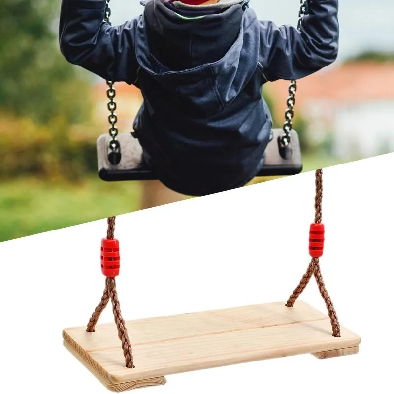 Childrens wooden swing hotsell