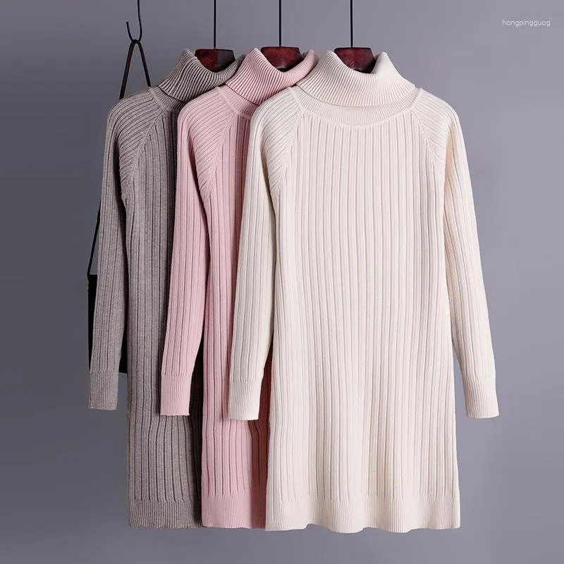 Maglioni femminili autunno inverno abbigliamento maglione corto spesso abito da donna a maniche lunghe a manica lunga mini femminile casual mini femminile sciolta