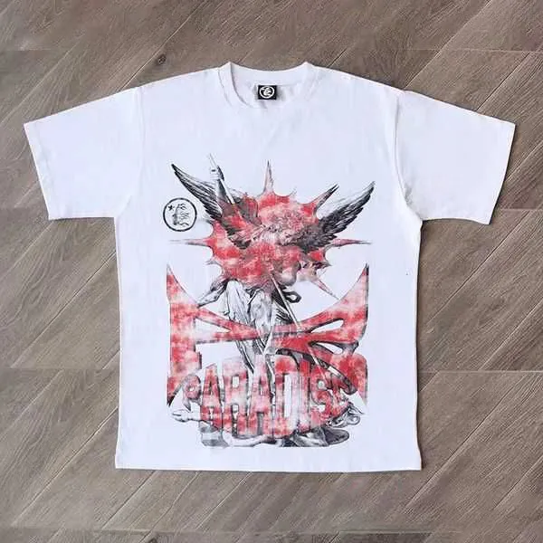 T-shirts hommes Hell Star T-shirts Hip Hop Tête imprimée Hellstar T-shirt High Street Hommes Femmes Manches courtes Top Tee Stick Drill QT