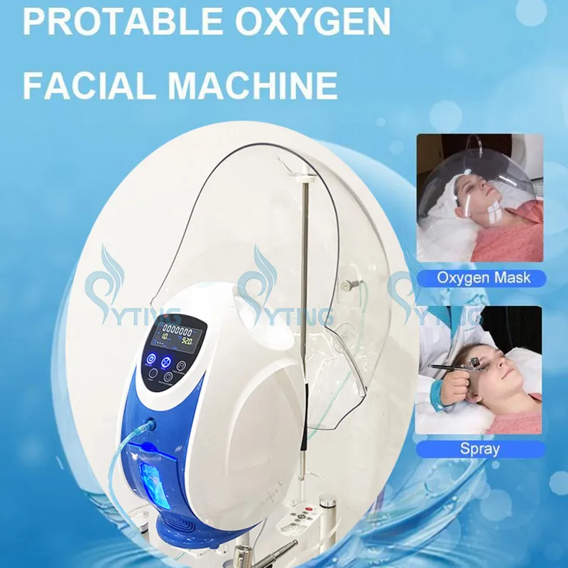 O2toDerm Oxygen  Peel Machine Facial Derma Oxygen Spray Skin Care Rejuvenation Water Face Therapy Mask