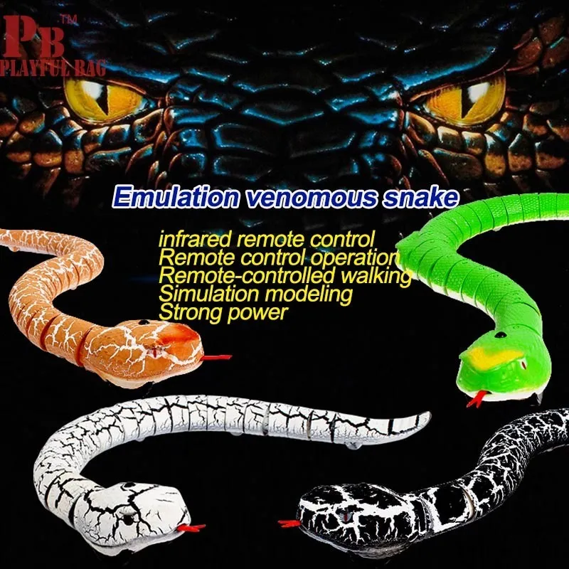 Electricrc животные змеи хитрый высокий моделирование инфракрасного дистанционного управления модели животных.