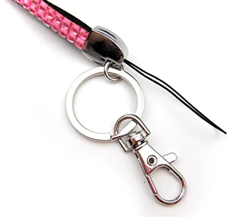 Candy Colors Rhinestone Neck Strap Crystal Lanyard With metal Clip Multi Color diamond Lanyard for cell phone ID card new